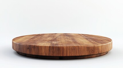 wooden podium empty product display to show cosmetic product platform 3d rendering 
