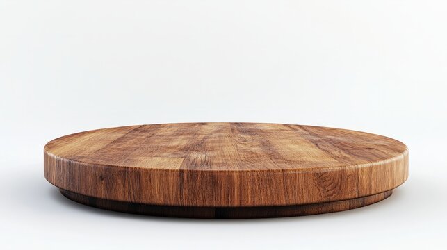 wooden podium empty product display to show cosmetic product platform 3d rendering 
