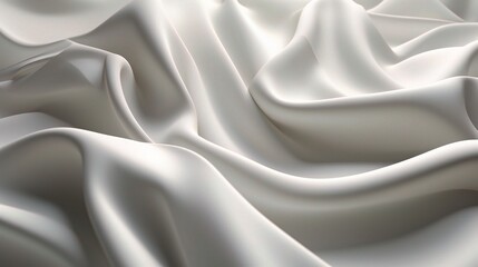 Obraz premium Soft White Silk Fabric Texture Background