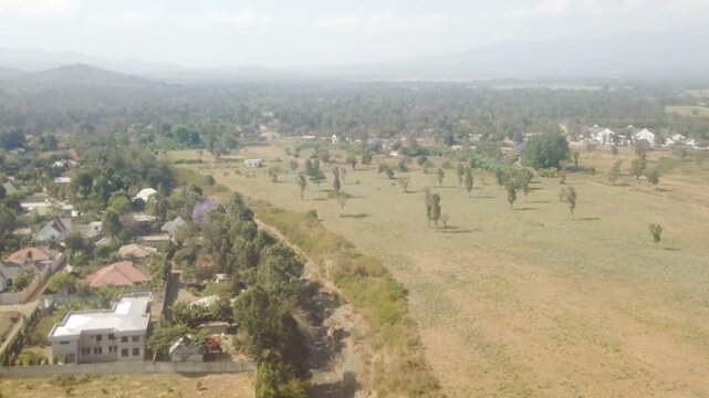 flight over tanzania near arusha