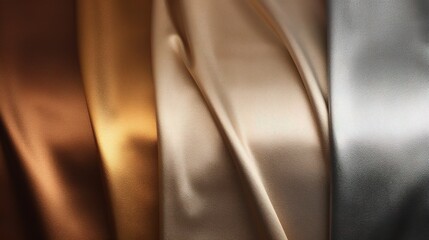 Luxurious Satin Textures in Warm Tones