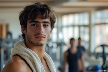 Obraz premium Working out in the gym, AI generated