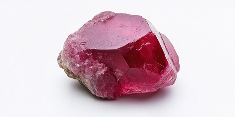 Obraz premium Pink Rock on White Surface