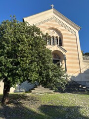 facciata del convento dei frati cappuccini a Sestri Levante, famoso centro della Liguria di levante