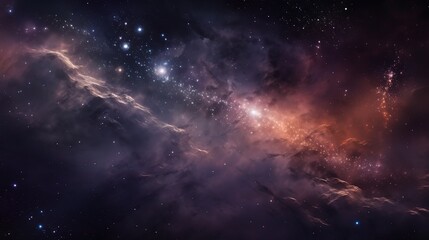 Obraz premium Colorful Cosmic Nebula in Deep Space