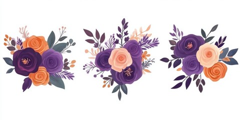 Obraz premium Elegant Floral Bouquet Design