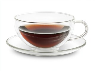 Delicate Double-Walled Glass Tea Cup