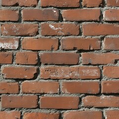 Obraz premium Red Brick Wall Texture: Rustic Brickwork Background