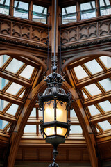 old lamp on the wall