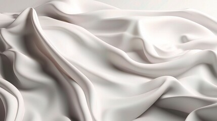 Obraz premium Smooth White Fabric Texture for Backgrounds