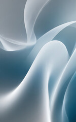 Obraz premium Harmonious Blue Whorls on Smooth Gradient - Artistic Design Concept
