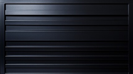 Obraz premium A black brushed metal background with fine horizontal lines, creating a sleek industrial aesthetic 