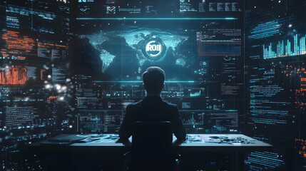 Concept of ROI . illustration