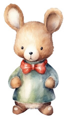 Fototapeta premium PNG Rabbit christmas toy representation.