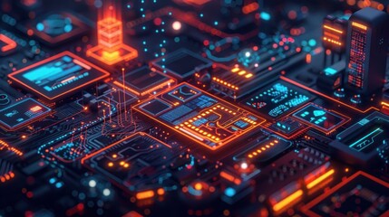 Obraz premium Digital Circuitry