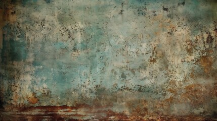 Obraz premium Rustic Teal and Brown Textured Background 