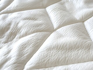 Naklejka premium White quilted leather texture