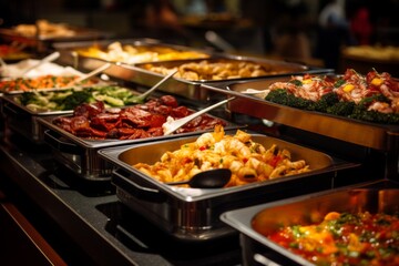 Fototapeta premium Close up of a buffet