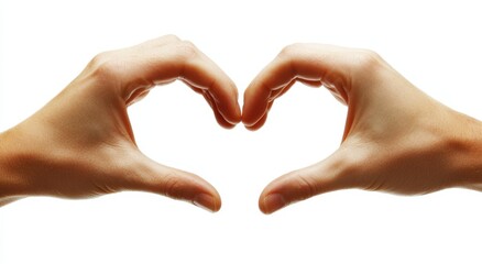 Hands forming a heart shape