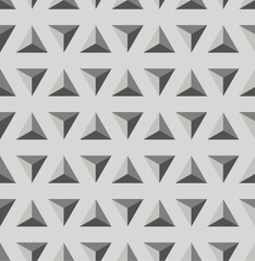 Vector illustration of seamless geometric pattern. Aesthetic tile. Factory-style decor.