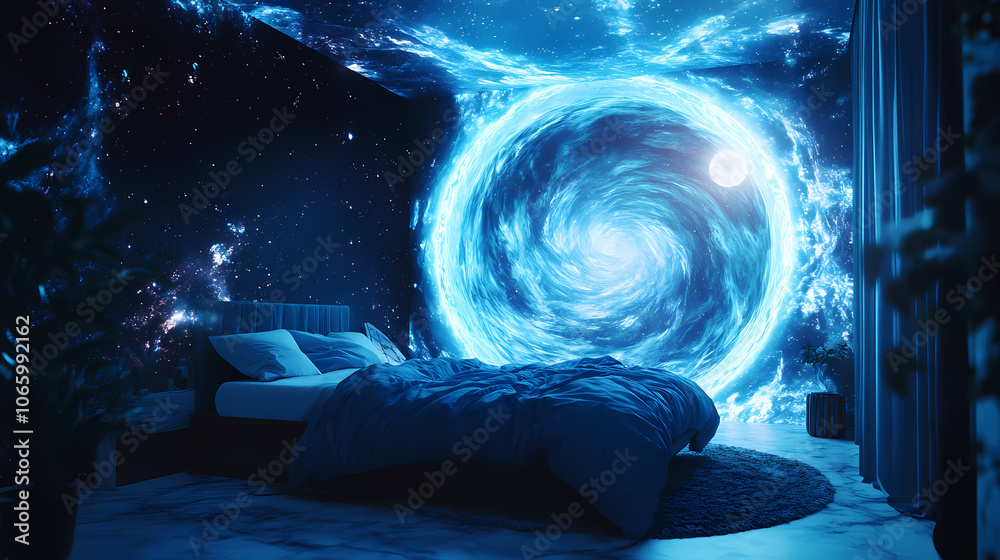 Wall mural the dreamscape of a parallel universe reveals the mysteries of the universe through a visual stunnin