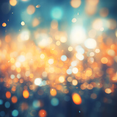 Fototapeta premium Soft Bokeh Abstract Background with Warm and Cool Tones