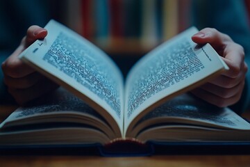 Obraz premium Open Book with Pages Spread Out