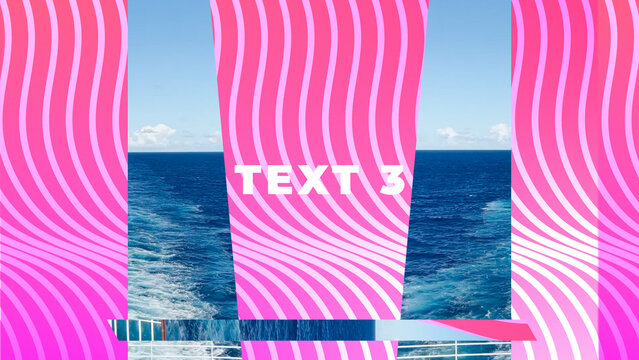 Glitch Displaced Media Modern Slideshow 44 1:1 16:9 9:16