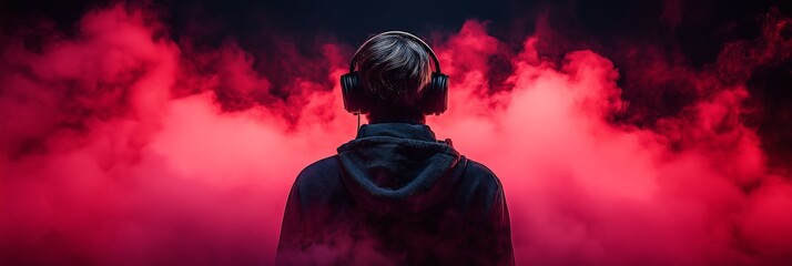 banner modern edm party, electronic music