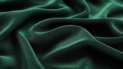 Soft Green Fabric Texture   Draped Silk  Smooth Velvet  Luxury Textile Background