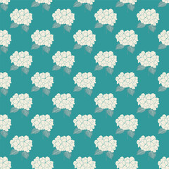 Seamless vector pattern with floral elements. Modern texture for surface design, scrapbook paper, wallpaper, textile. 