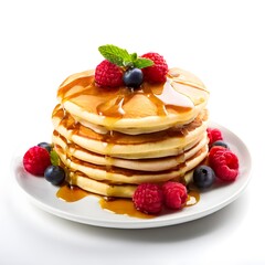 an elegant delicious homemade Food meal isolated on a White background