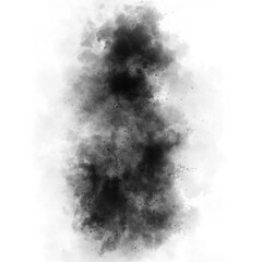 smoke steam isolated the black background
