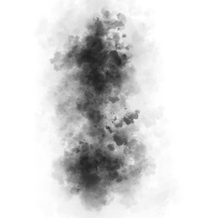 smoke steam isolated the black background
