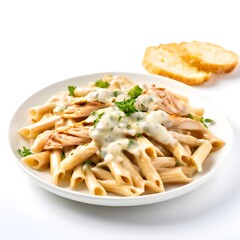 an elegant delicious homemade Food meal isolated on a White background