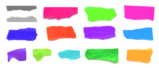 rip paper texture on white background