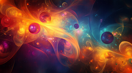 Mysterious dreamscape abstract background. Dreamscape. Illustration