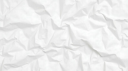 Fototapeta premium A background with white crumpled and folded paper. 