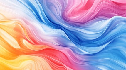 Fototapeta premium Abstract Colorful Swirling Waves Background