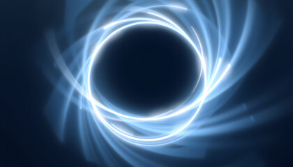 Obraz premium Abstract ring background with luminous swirling backdrop. Glowing spiral. The energy flow tunnel. shine round frame with light circles light effect. glowing cover. Space for your message isolated wi