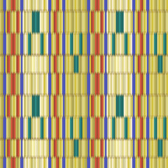 A seamless geometric ethnic design folk art with abstract . Ideal for textiles scarves wrapping paper and décor. it showcases traditional handmade weaving techniques in vector illustration.