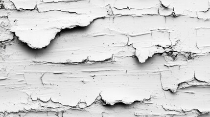 Obraz premium White Cracked and Peeling Paint on a Surface