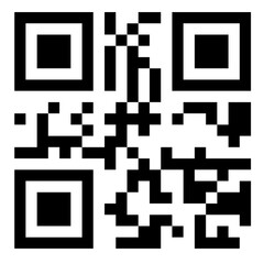 QR code that, when scanned, displays a smiley ": )". Scan QR code icon. Digital scanning QR code. Isolated on transparent background.