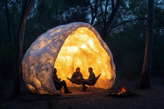 Aboriginal Humpy Shelter with Aerogel Insulation Cocoon &sbquo;&Auml;&igrave; Modern Enhancements on Traditional Living