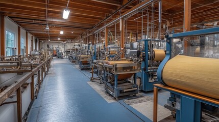 Industrial Workshop with Machinery and Production Area