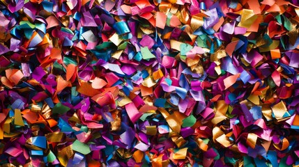 Colorful Confetti Scattered on a Surface