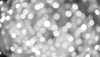 Obraz premium Silver winter abstract Christmas Background. Glitter vintage lights background. defocused. High quality photo isolated with white highlights, png