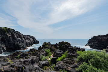 Naklejka premium 城ヶ崎海岸 静岡県伊東市