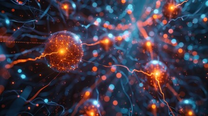 Obraz premium Abstract Network Sphere