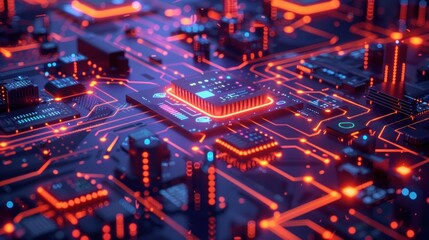 Obraz premium Circuit Board